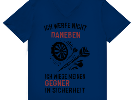 Herren Premium Bio V-Neck T-Shirt – Ich werfe nicht daneben ...