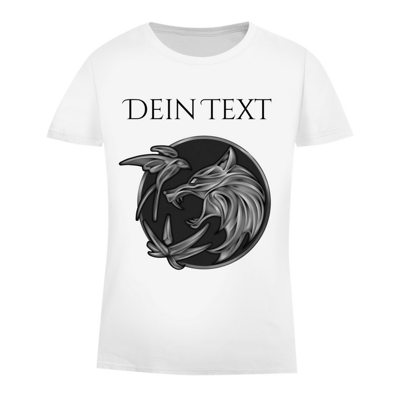 Damen Premium Bio T-Shirt - Wolfsemblem