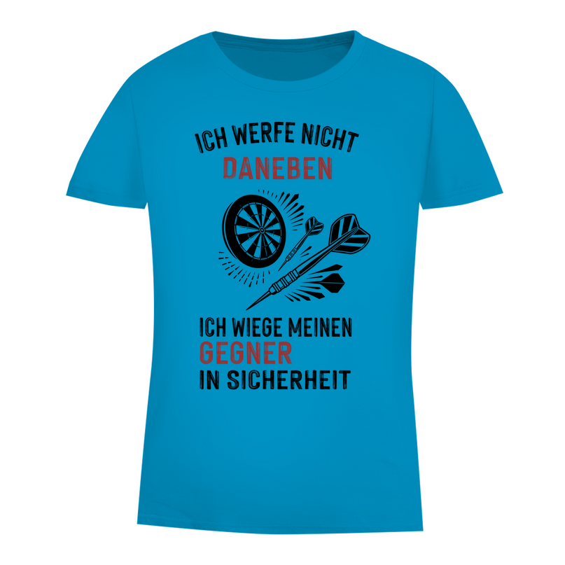 Damen Premium Bio T-Shirt – Ich werfe nicht daneben ...