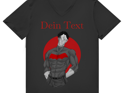 Herren Premium Bio V-Neck T-Shirt - Broken Hero 2