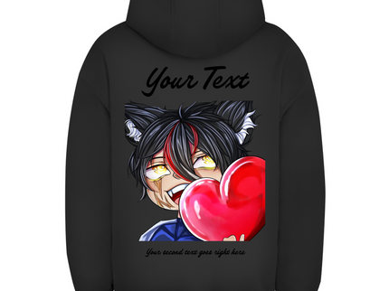 Unisex Oversize Hoodie – Herz Chibi