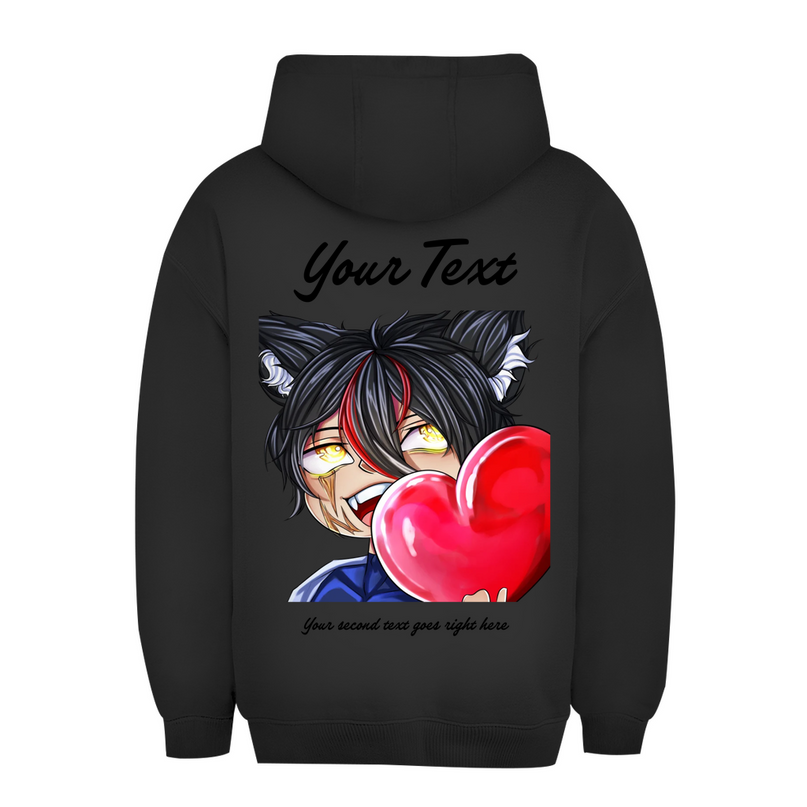 Unisex Oversize Hoodie – Herz Chibi