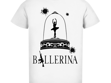 Herren Premium Bio T-Shirt - Tänzerin im Kugelhagel