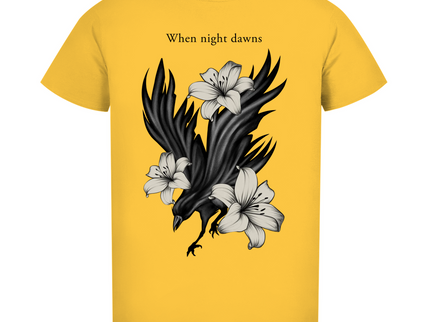 Herren Premium Bio T-Shirt – Rabe und Lilien