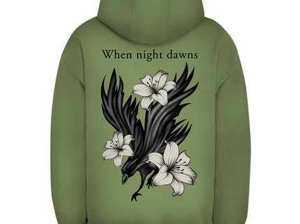 Unisex Oversize Hoodie – Rabe und Lilien