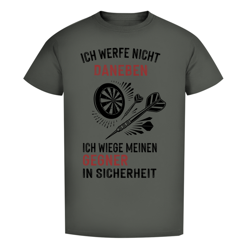 Herren Premium Bio T-Shirt – Ich werfe nicht daneben ...
