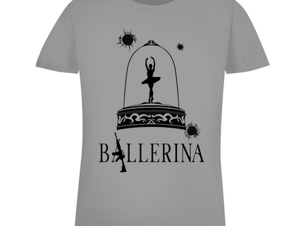 Damen Premium Bio T-Shirt - Tänzerin im Kugelhagel