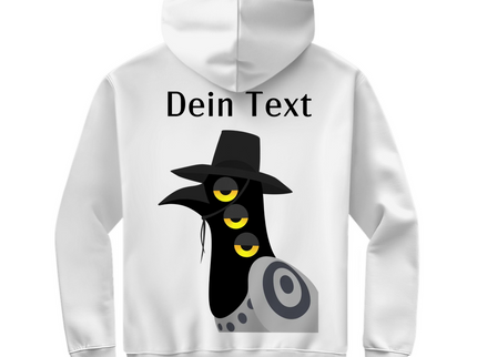Herren Zipper Hoodie – Dämonischer Vogel