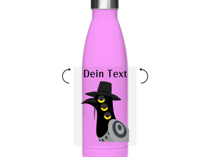 Edelstahl Thermoflasche – Dämonischer Vogel