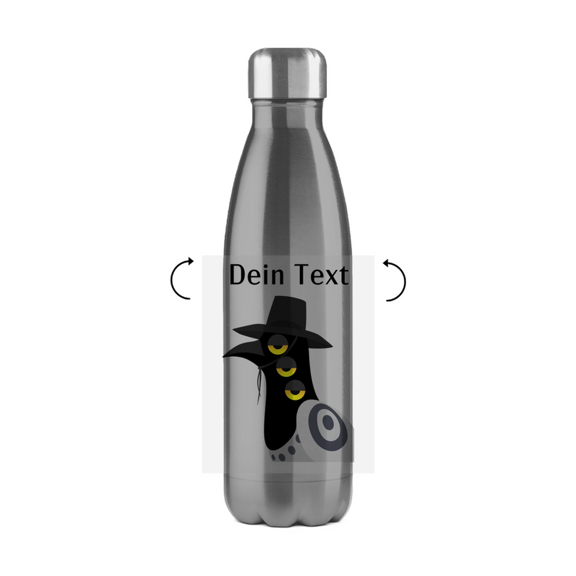 Edelstahl Thermoflasche – Dämonischer Vogel