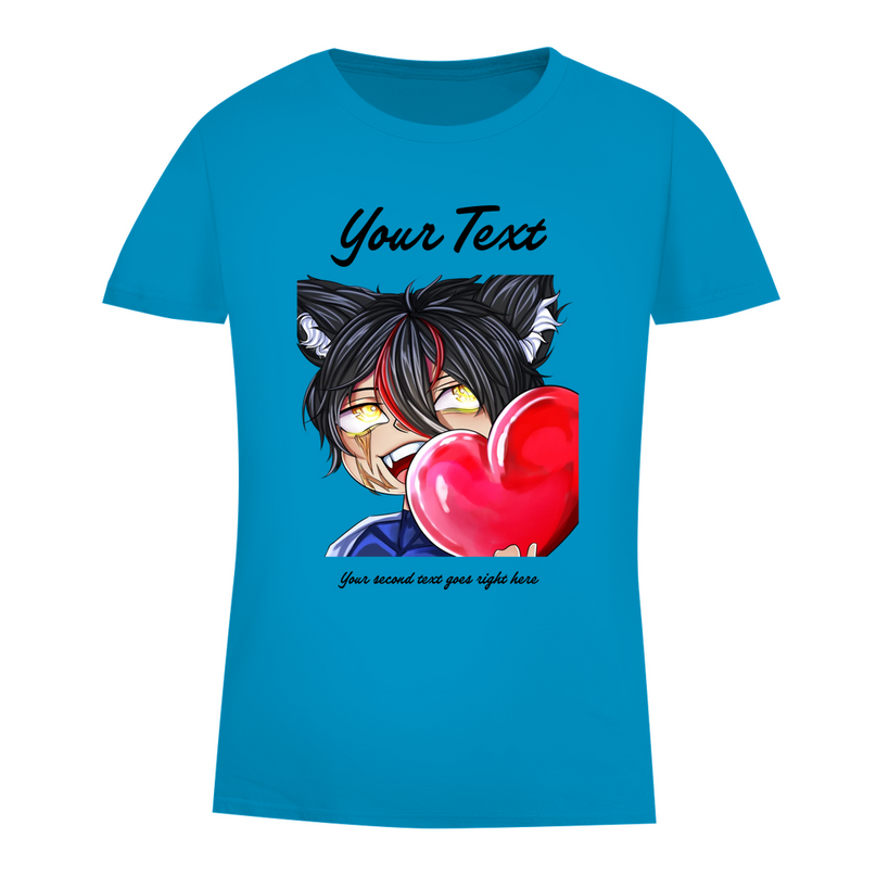 Damen Premium Bio T-Shirt - Chibi Herz