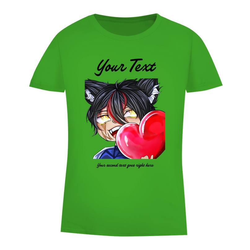 Damen Premium Bio T-Shirt - Chibi Herz