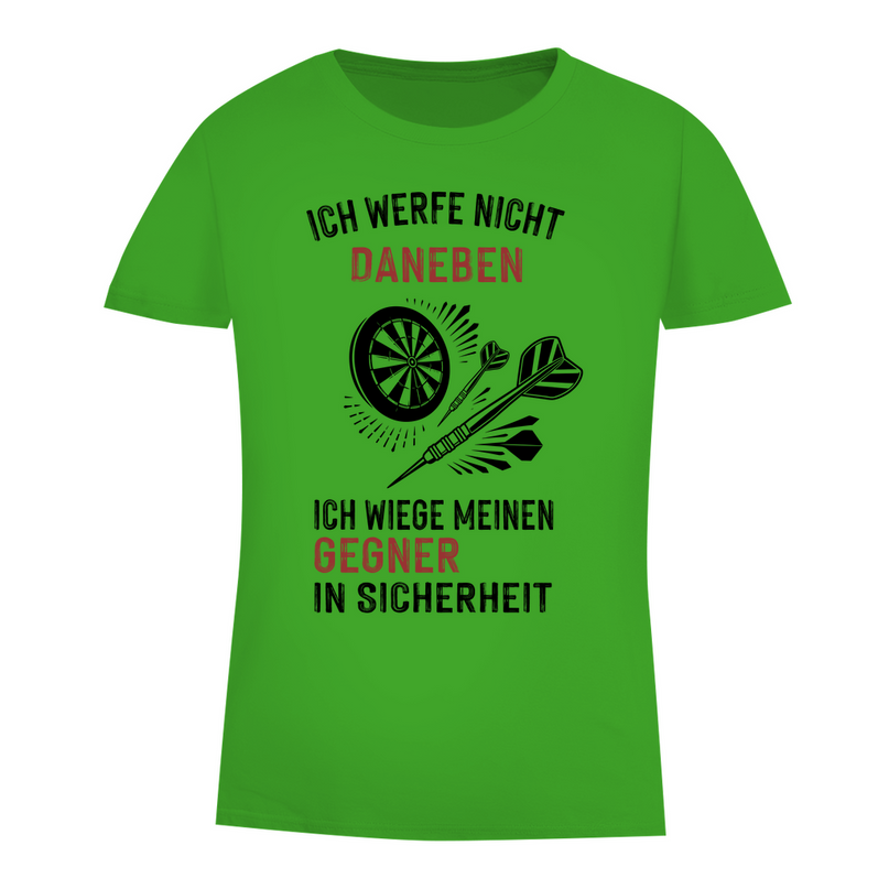 Damen Premium Bio T-Shirt – Ich werfe nicht daneben ...