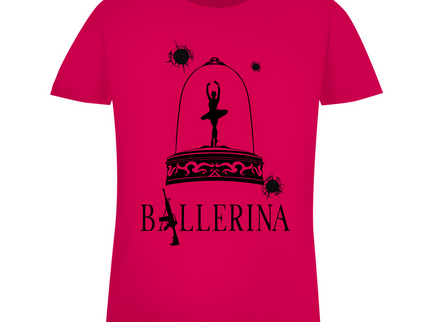 Damen Premium Bio T-Shirt - Tänzerin im Kugelhagel