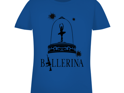 Damen Premium Bio T-Shirt - Tänzerin im Kugelhagel