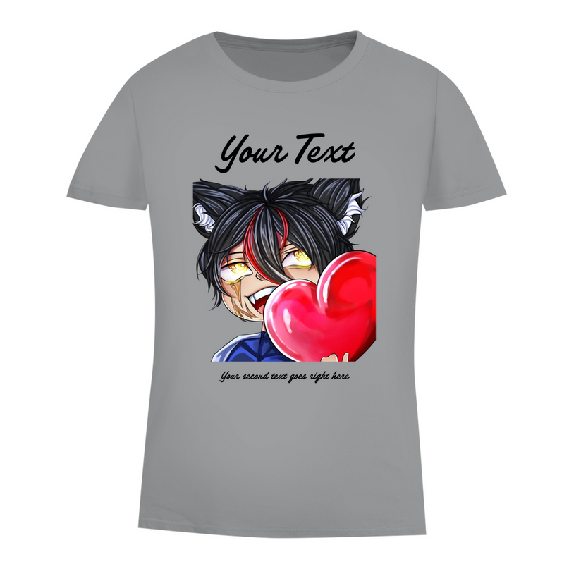 Damen Premium Bio T-Shirt - Chibi Herz