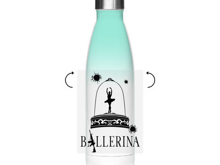 Edelstahl-Thermoflasche - Tänzerin im Kugelhagel