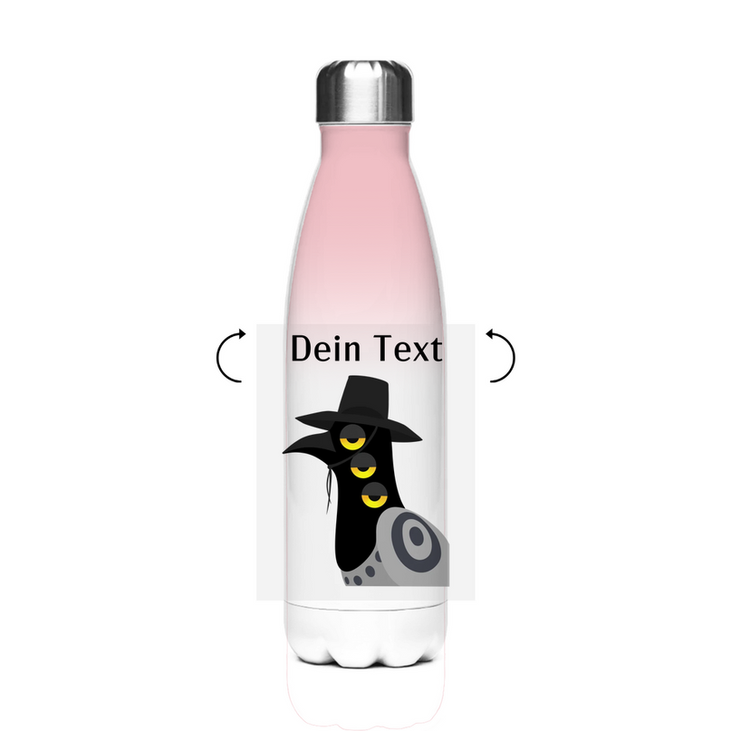 Edelstahl Thermoflasche – Dämonischer Vogel