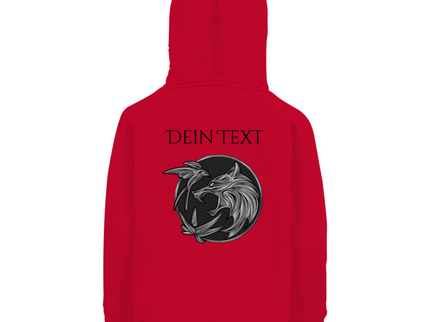 Kinder Premium Bio Hoodie - Wolfsemblem