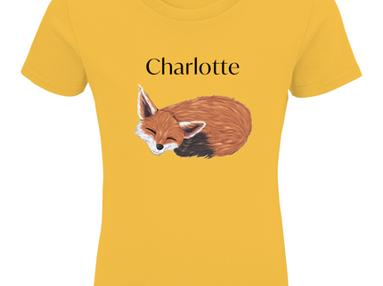 Kids Premium Bio T-Shirt – Schlafender Fuchs