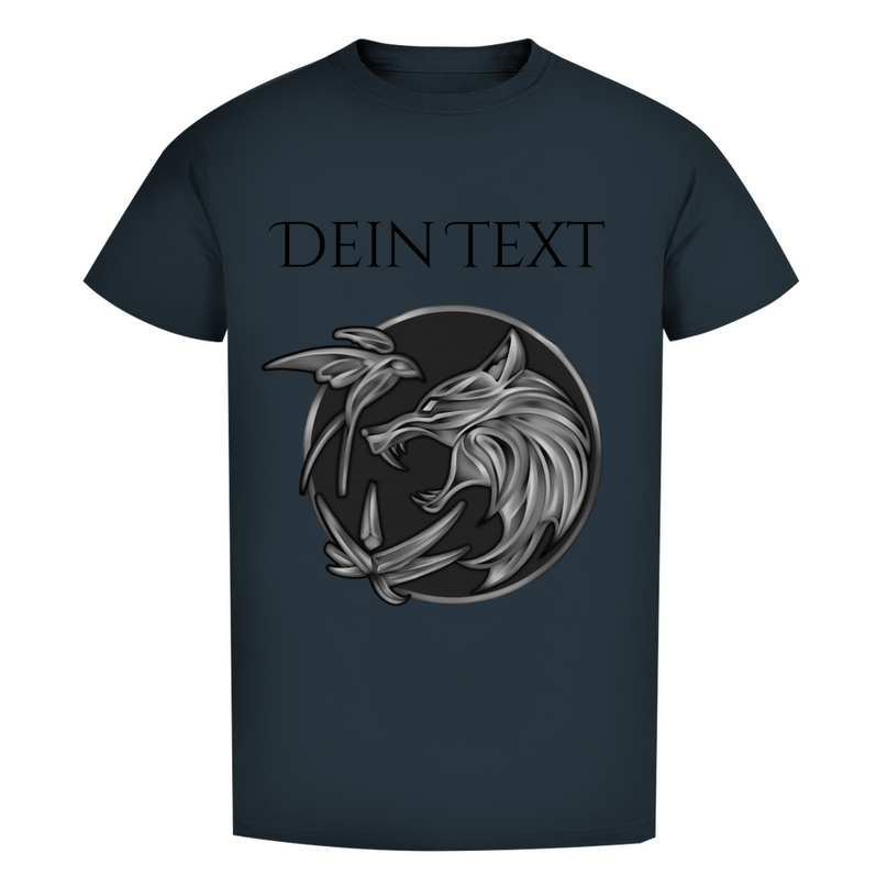 Herren Premium Bio T-Shirt - Wolfsemblem