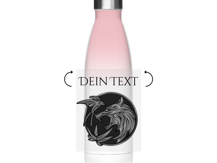 Edelstahl-Thermoflasche - Wolfsemblem
