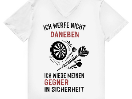 Herren Premium Bio V-Neck T-Shirt – Ich werfe nicht daneben ...