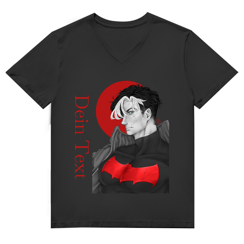 Herren Premium Bio V-Neck T-Shirt – Broken Hero