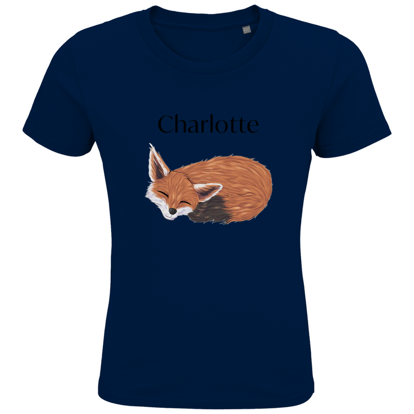 Kids Premium Bio T-Shirt – Schlafender Fuchs