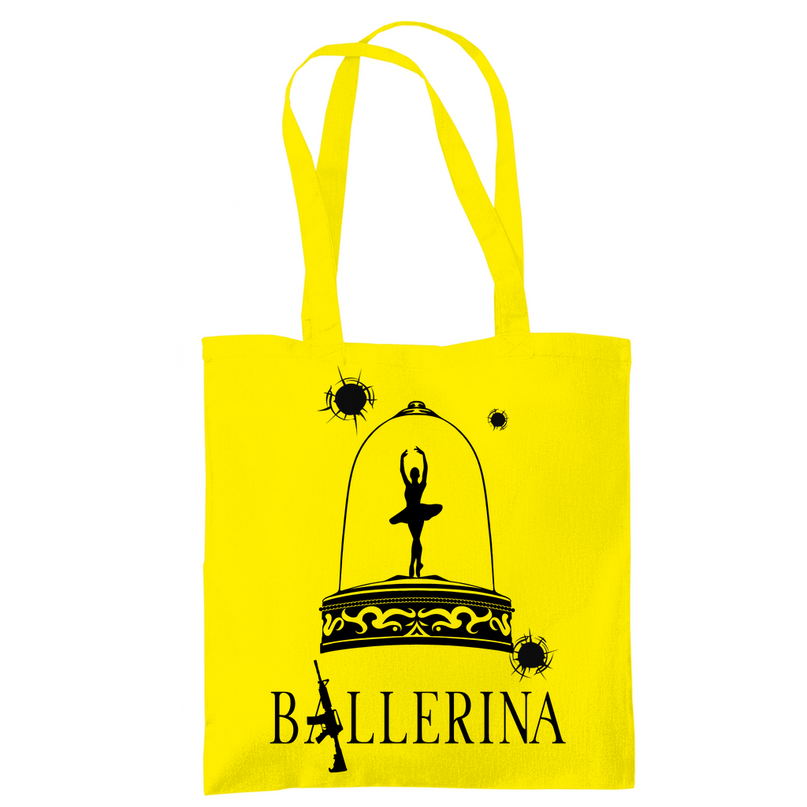 Tragetasche - Tänzerin im Kugelhagel