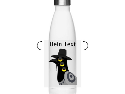 Edelstahl Thermoflasche – Dämonischer Vogel
