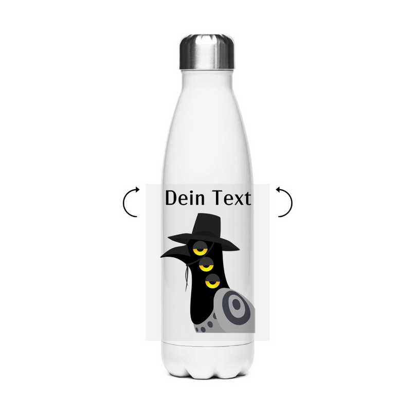 Edelstahl Thermoflasche – Dämonischer Vogel