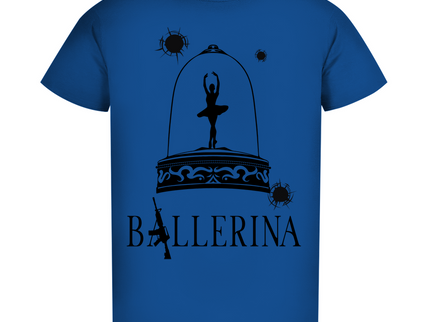 Herren Premium Bio T-Shirt - Tänzerin im Kugelhagel