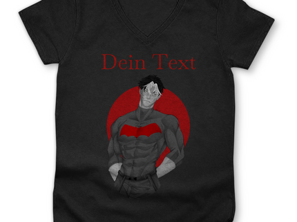 Damen Premium Bio V-Neck T-Shirt - Broken Hero 2