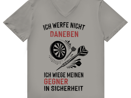 Herren Premium Bio V-Neck T-Shirt – Ich werfe nicht daneben ...