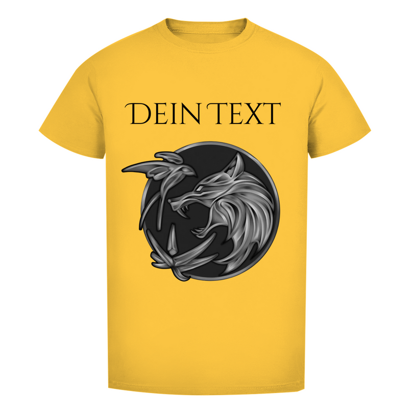 Herren Premium Bio T-Shirt - Wolfsemblem