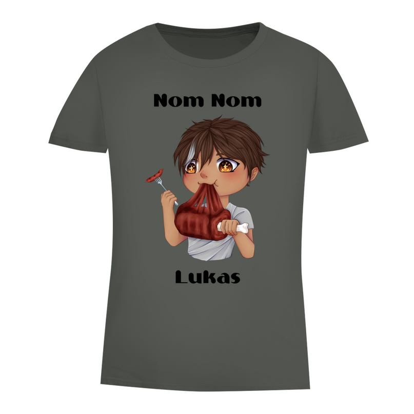 Damen Premium Bio T-Shirt - Mampf Chibi