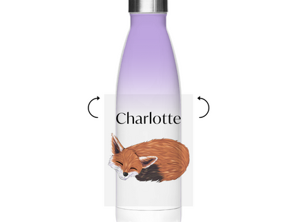 Edelstahl-Thermoflasche – Schlafender Fuchs