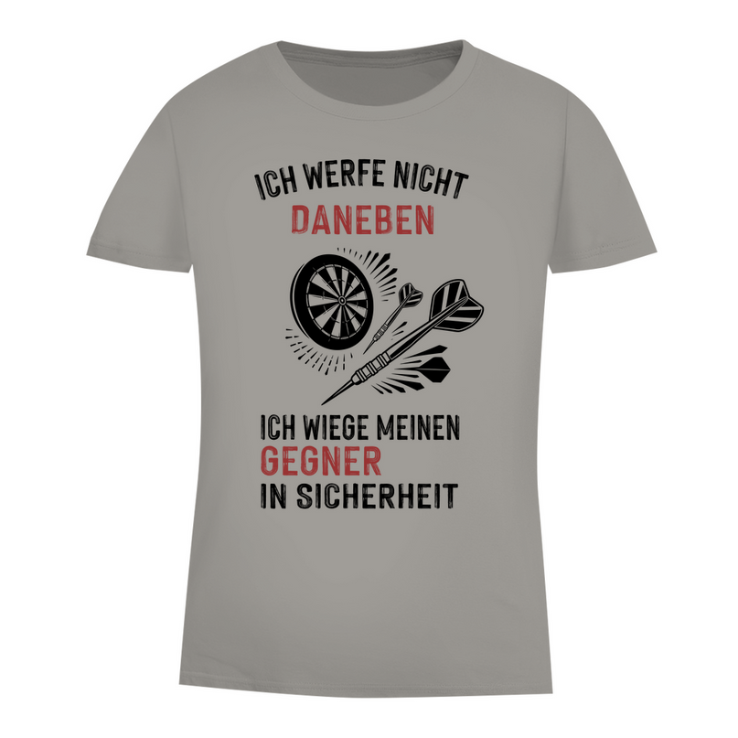 Damen Premium Bio T-Shirt – Ich werfe nicht daneben ...