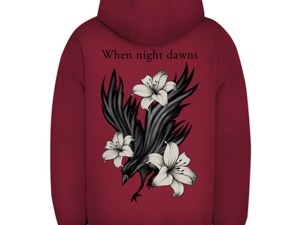 Unisex Oversize Hoodie – Rabe und Lilien