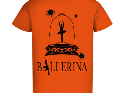 Herren Premium Bio T-Shirt - Tänzerin im Kugelhagel