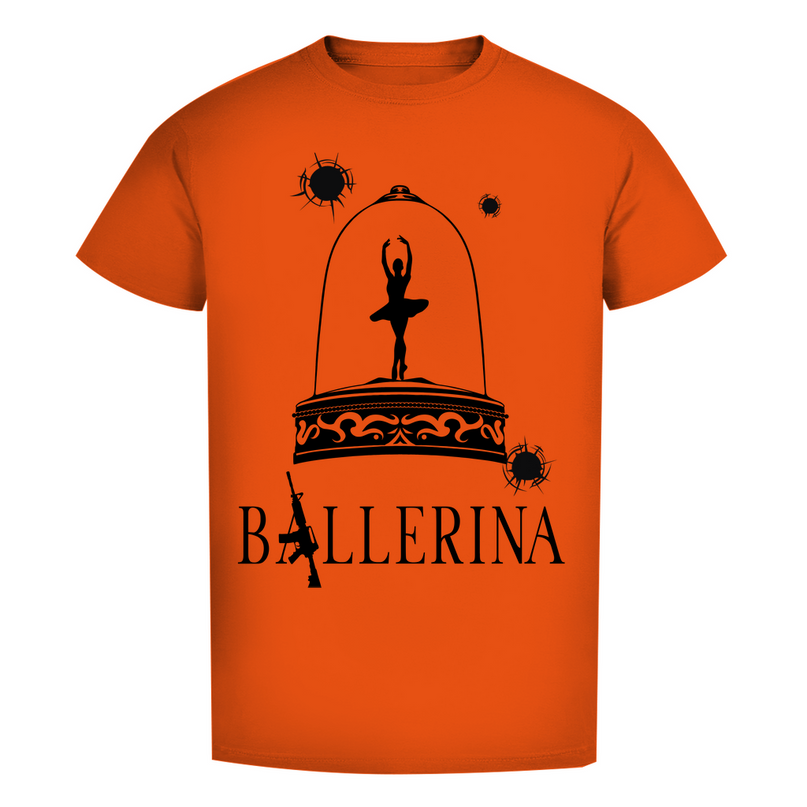 Herren Premium Bio T-Shirt - Tänzerin im Kugelhagel