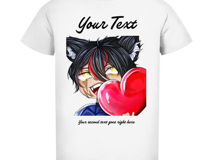 Herren  Premium Bio T-Shirt - Chibi Herz