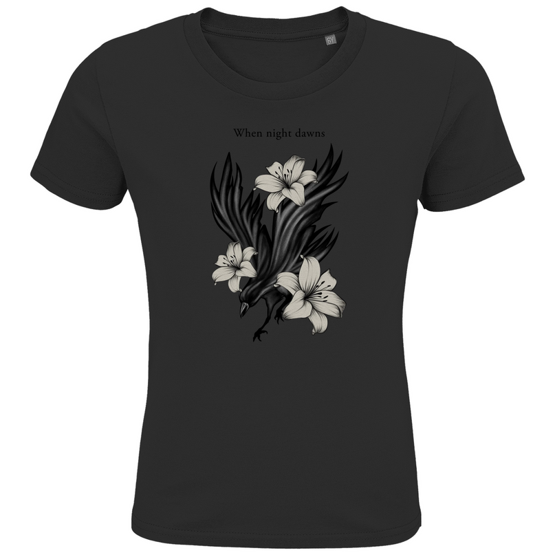 Kids Premium Bio T-Shirt – Rabe und Lilien