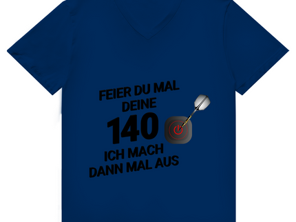 Herren Premium Bio V-Neck T-Shirt – Feier du mal deine 140
