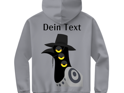 Herren Zipper Hoodie – Dämonischer Vogel