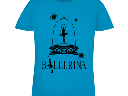 Damen Premium Bio T-Shirt - Tänzerin im Kugelhagel