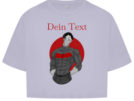 Damen Oversize Crop Top – Broken Hero 2