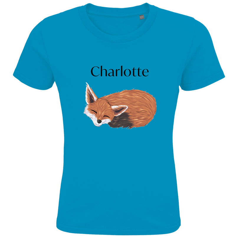 Kids Premium Bio T-Shirt – Schlafender Fuchs