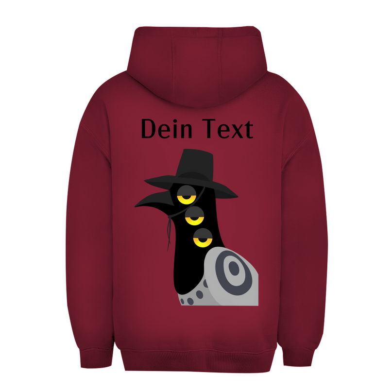 Unisex Oversize Hoodie – Dämonischer Vogel